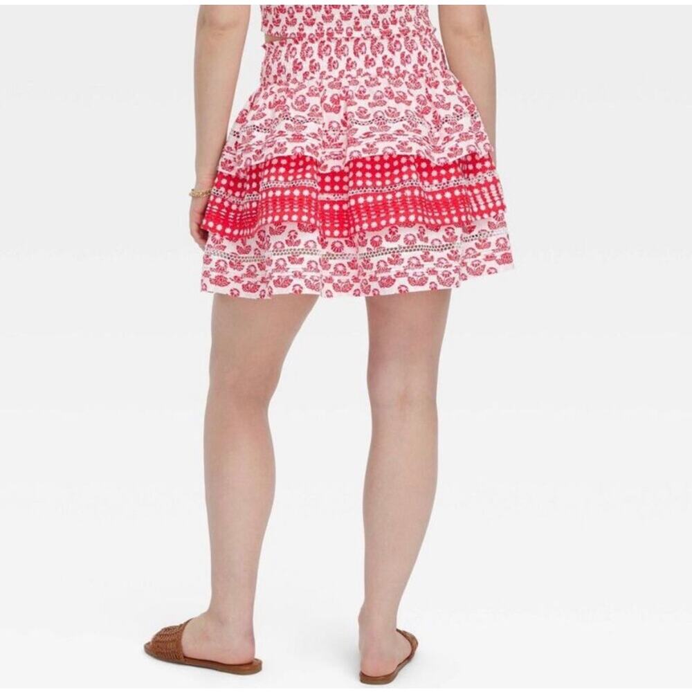 NWT Roller Rabbit for Target Tiered Mini Skirt Women's Large - Picture 8 of 8